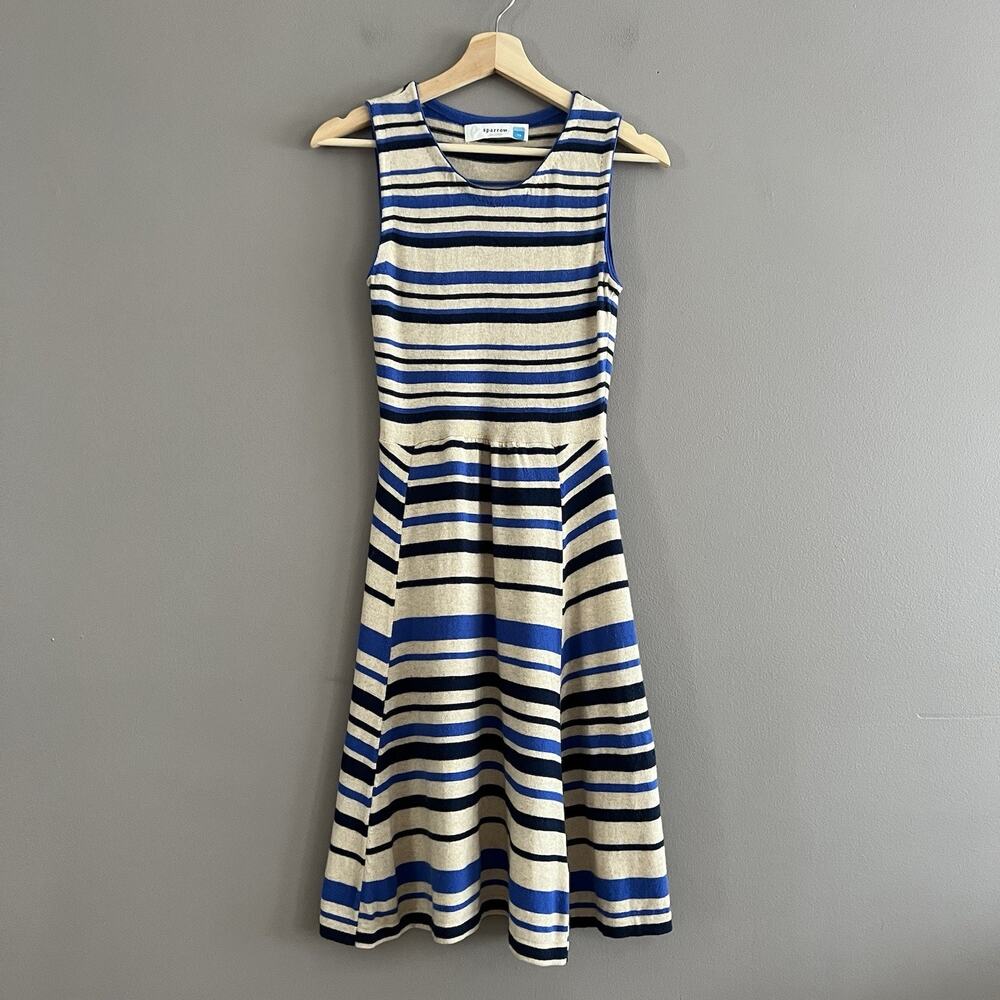 Sparrow Anthropologie Dress Women's XS Merino Wool Blend Striped ASO Glee Quinn